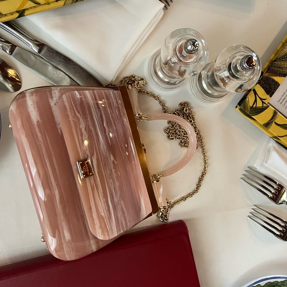 Dolce & Gabbana Pink and Gold Clutch